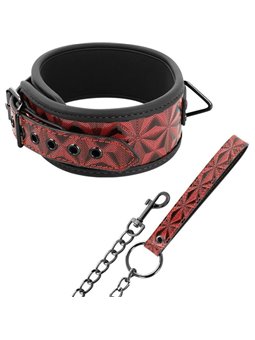 Begme - Red Edition Premium Vegan Leather Collar with Neoprene Lining