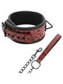 Begme Red Edition - Collare e Guinzaglio in Pelle Vegana