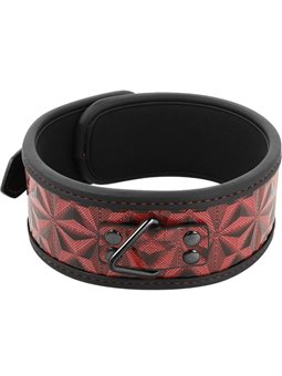 Begme Red Edition - Collare e Guinzaglio in Pelle Vegana