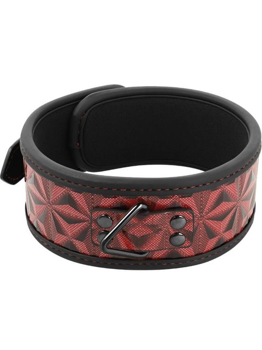 Begme - Red Edition Premium Vegan Leather Collar with Neoprene Lining