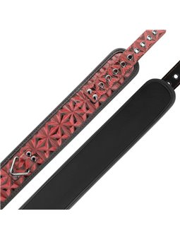 Begme - Red Edition Premium Vegan Leather Collar with Neoprene Lining