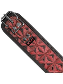 Begme - Red Edition Premium Vegan Leather Collar with Neoprene Lining