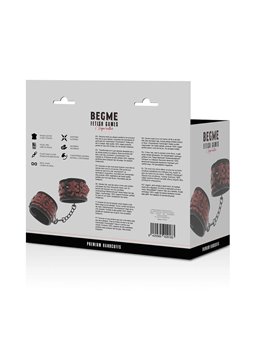 Begme Red Edition - Manette Polsini in Pelle Vegana