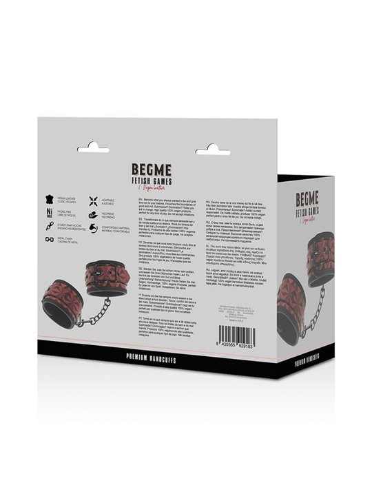 Begme Red Edition - Manette Polsini in Pelle Vegana