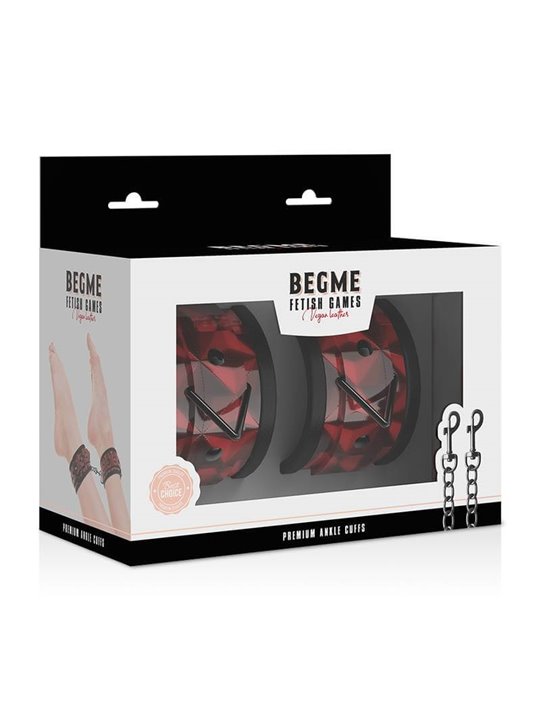 Begme Red Edition - Polsini alla Caviglia in Pelle Vegana