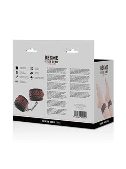 Begme - Red Edition Premium Ankle Cuffs with Neoprene Lining