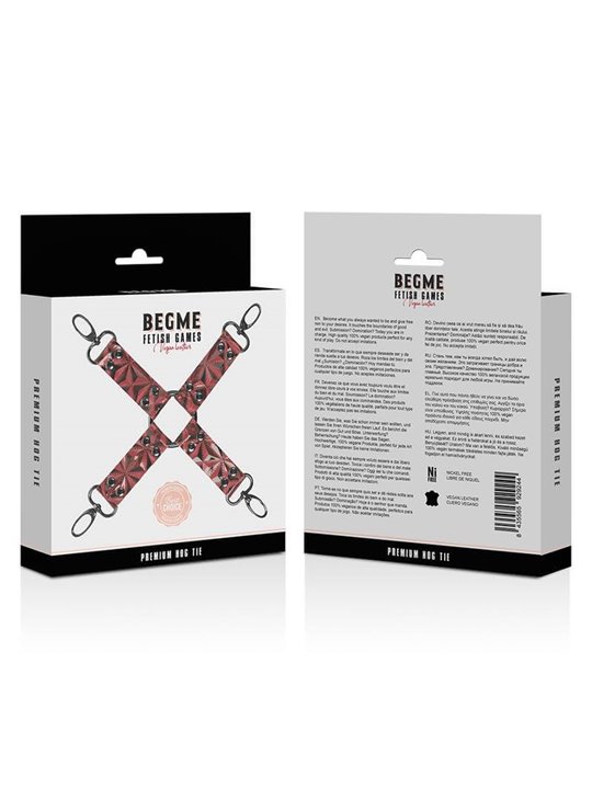 Begme - Red Edition Premium Vegan Leather Hog Tie