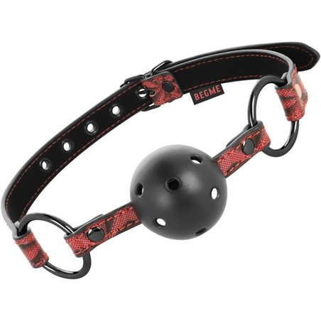 Begme Red Edition - Ball Gag in Pelle Vegana
