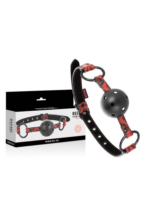 Begme Red Edition - Ball Gag in Pelle Vegana