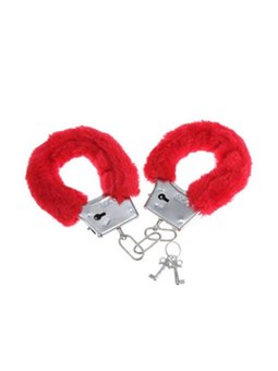 Diablo Picante - Pleasure Furry Handcuffs Red