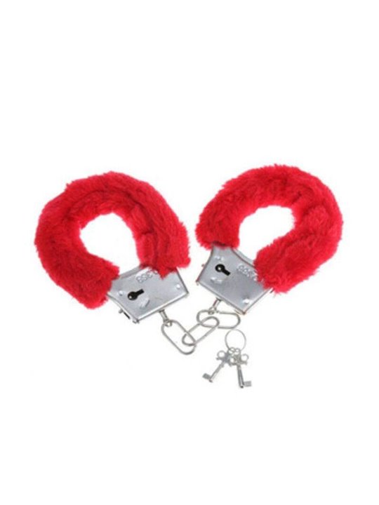 Diablo Picante - Pleasure Furry Handcuffs Red