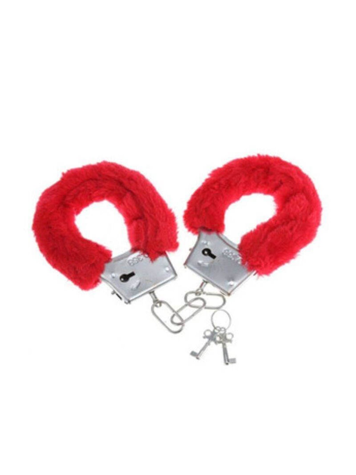 Diablo Picante - Pleasure Furry Handcuffs Red
