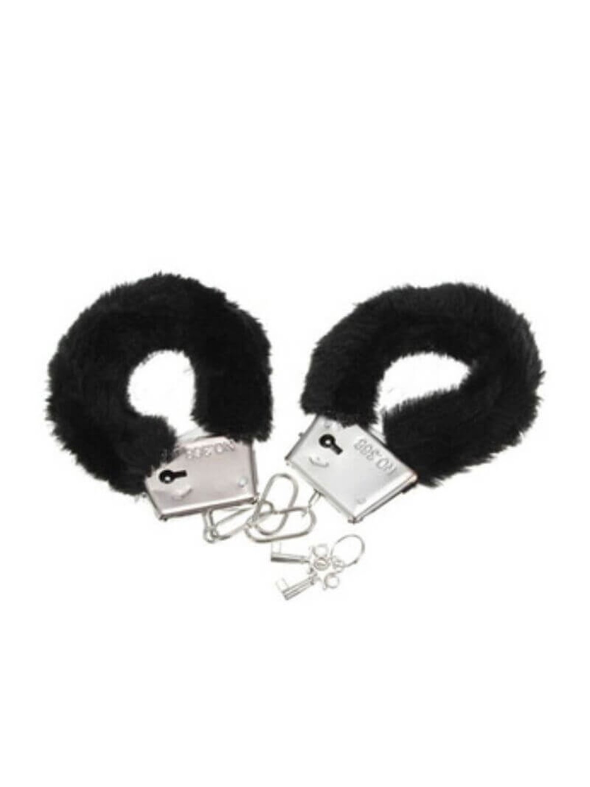 Diablo Picante - Pleasure Furry Handcuffs Black