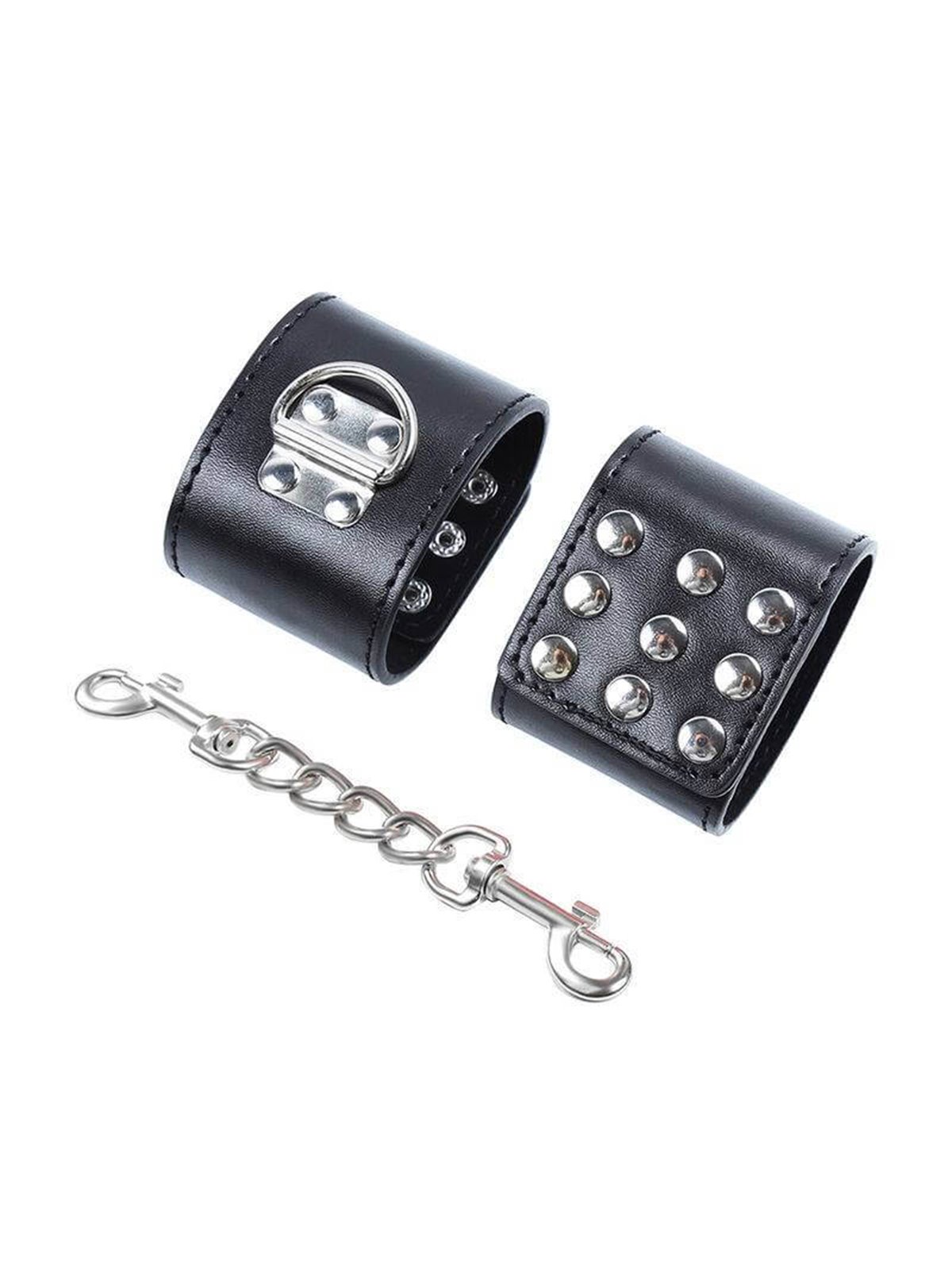Ohmama Fetish Wrist Restraints Snap Fasten Metal