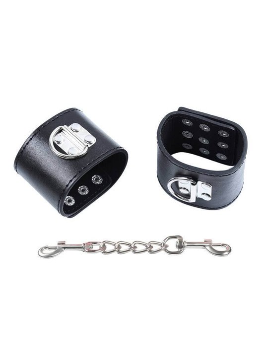 Ohmama Fetish Wrist Restraints Snap Fasten Metal