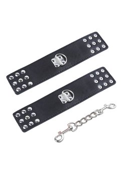 Ohmama Fetish Wrist Restraints Snap Fasten Metal