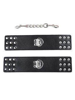 Ohmama Fetish Wrist Restraints Snap Fasten Metal