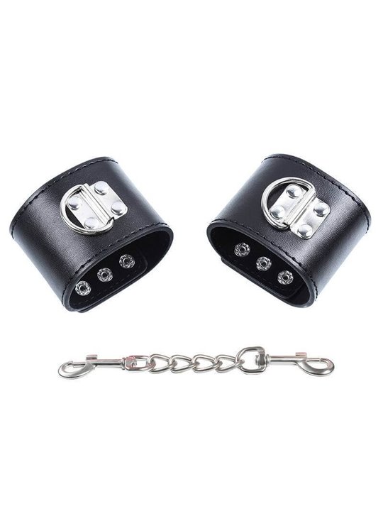 Ohmama Fetish Wrist Restraints Snap Fasten Metal