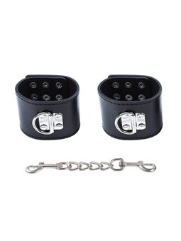 Ohmama Fetish Wrist Restraints Snap Fasten Metal