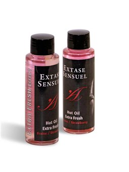 Extase Sensuel - Hot Oil Extra Fresh Olio con Effetto Calore Aroma Fragola 100 ML