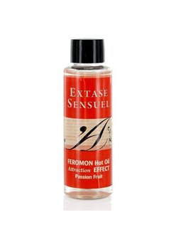 Extase Sensuel - Feromon Hot Oil Olio con Effetto Calore Frutto della Passione 100 ML