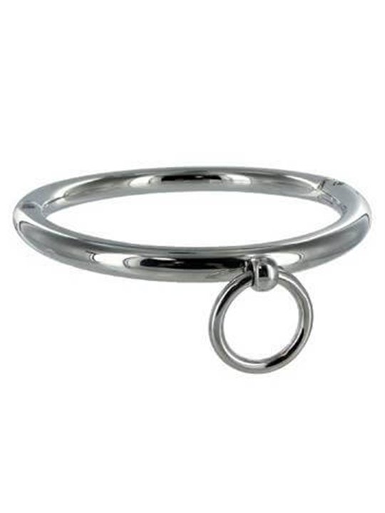 Metal Hard - Bdsm Necklace with Ring 18CM
