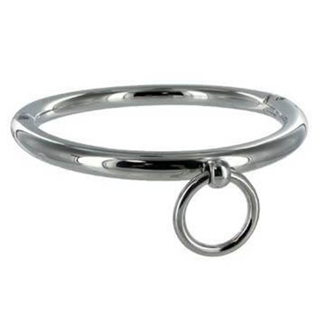 Metal Hard - Bdsm Necklace with Ring 18CM