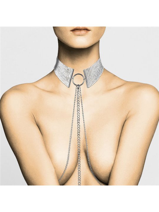 Bijoux Indiscrets Désir Metállique - Collare Girocollo in Metallo Argentato