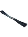 Bijoux Indiscrets Maze Tassel Flogger - Frusta in Pelle Vegana - Nero