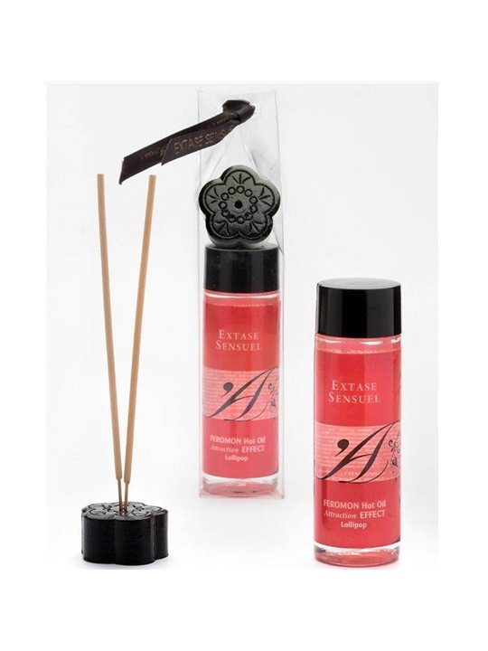 Extase Sensuel - Feromon Hot Oil Olio con Effetto Calore Aroma Lollipop 100 ML