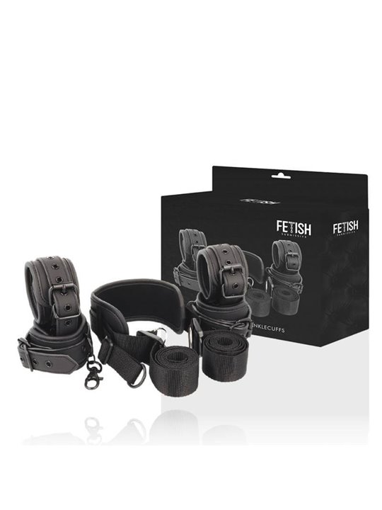 Fetish Submissive - Master Position With 4 Noprene-Lined Handcuffs