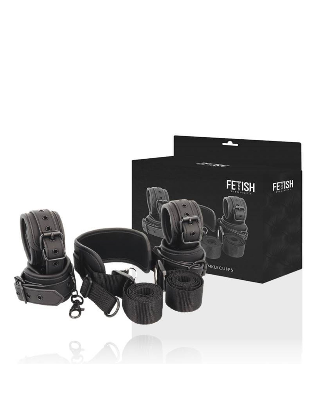 Fetish Submissive - Master Position With 4 Noprene-Lined Handcuffs