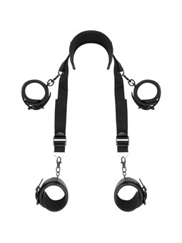 Fetish Submissive - Master Position With 4 Noprene-Lined Handcuffs