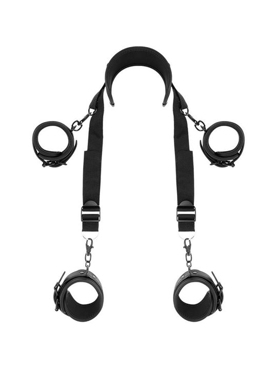 Fetish Submissive - Master Position With 4 Noprene-Lined Handcuffs