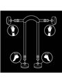 Fetish Submissive - Master Position With 4 Noprene-Lined Handcuffs