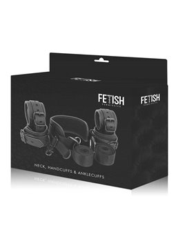 Fetish Submissive - Master Position With 4 Noprene-Lined Handcuffs
