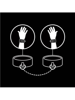 Fetish Submissive - Vegan Leather Handcuffs With Noprene Lining