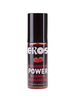 Eros Power Warming - Olio Da Massaggio alla Fragola con Effetto Calore 100 ML