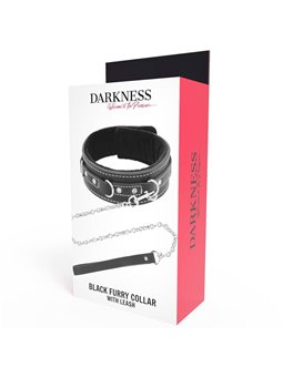 Darkness - High Quality Leather Necklace with Leash