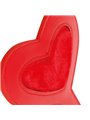 Darkness Bondage Paddle - Pagaia Rossa a Forma di Cuore 19x15 Cm