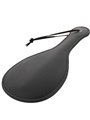 Darkness Bondage Paddle - Pagaia Fetish di Forma Tonda in Pelle Vegana Nera