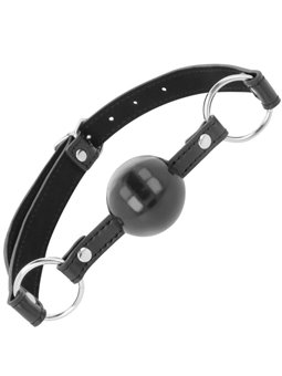 Darkness Black Ball Gag - Bavaglio BDSM in PVC a Forma di Palla - Nero