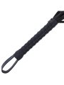 Darkness Bondage Whip - Frusta Nera con Manico in Pelle