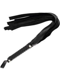 Darkness Bondage Whip - Frusta Nera in Morbido PVC - 51 Cm