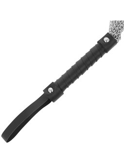 Darkness Bondage Whip - Frusta in Metallo con Manico in Morbido PVC