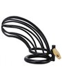 Metal Hard - Black Bird Chastity Ring Cage