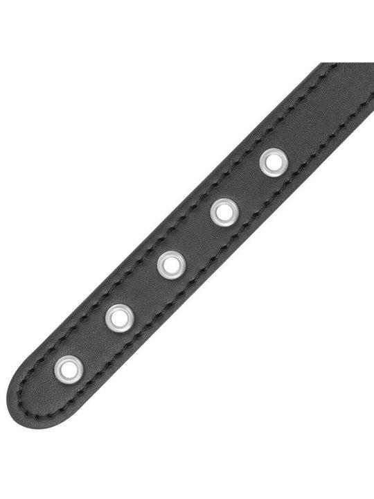 Darkness Black Penis Belt - Cintura per il Pene in Pelle con Guinzaglio