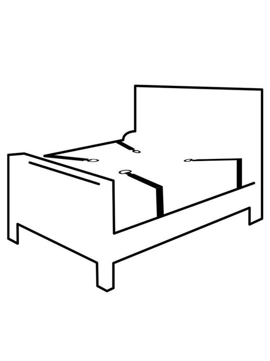 Darkness - Bed Ties Set
