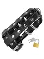 Darkness - Leather Chastity Cage with Lock