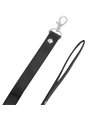 Darkness Black Furry Collar - Collare con Guinzaglio in Pelle Vegana Nera